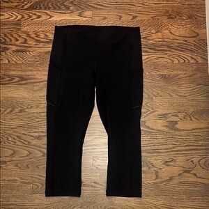 Lululemon Black High-Waisted Cropped Leggings